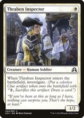 Thraben Inspector card from Shadows over Innistrad