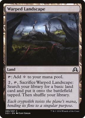 Warped Landscape card from Shadows over Innistrad