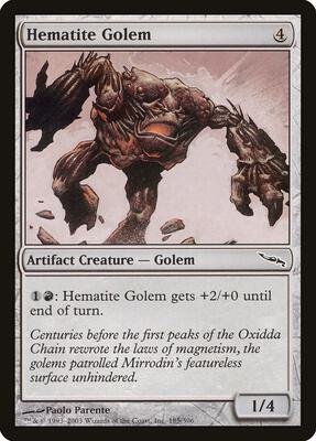 Hematite Golem card from Mirrodin