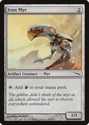 Iron Myr card from Mirrodin