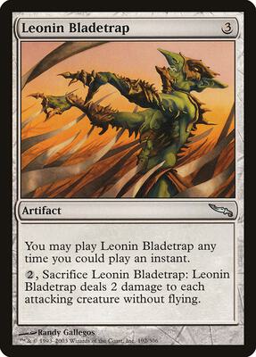 Leonin Bladetrap card from Mirrodin