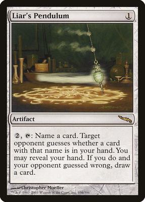 Liar's Pendulum card from Mirrodin