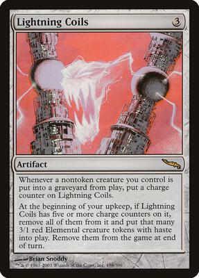 Lightning Coils card from Mirrodin