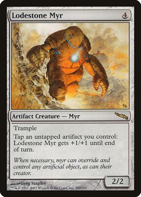 Lodestone Myr card from Mirrodin