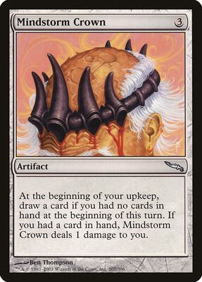 Mindstorm Crown card from Mirrodin