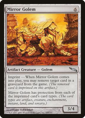 Mirror Golem card from Mirrodin