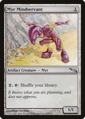 Myr Mindservant card from Mirrodin