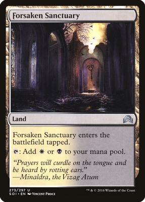 Forsaken Sanctuary card from Shadows over Innistrad
