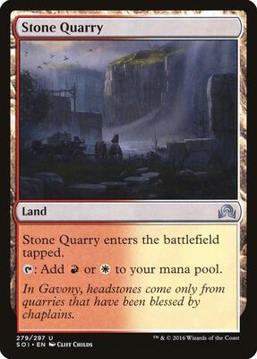 Stone Quarry card from Shadows over Innistrad