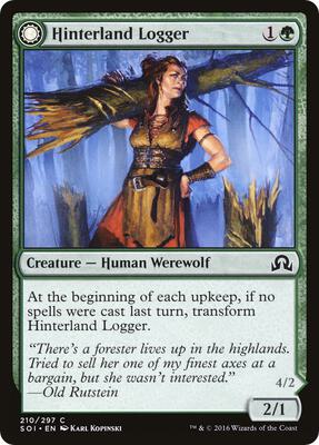 Hinterland Logger card from Shadows over Innistrad