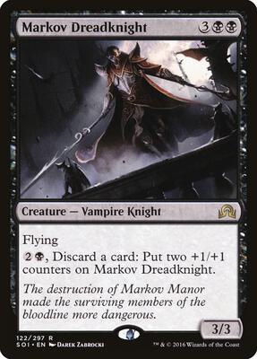 Markov Dreadknight card from Shadows over Innistrad