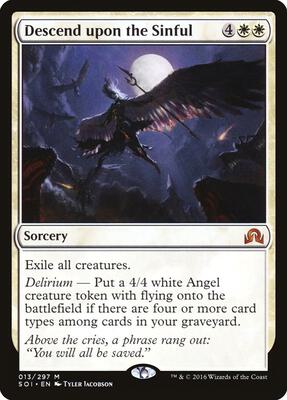 Descend upon the Sinful card from Shadows over Innistrad