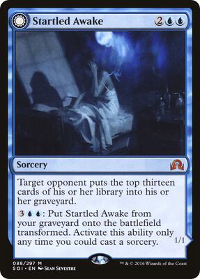Startled Awake card from Shadows over Innistrad