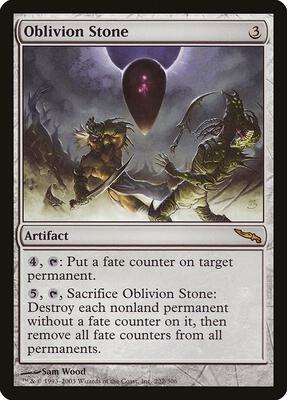 Oblivion Stone card from Mirrodin