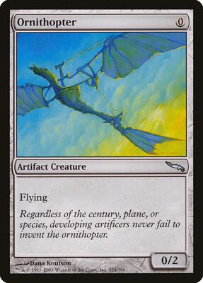 Ornithopter card from Mirrodin