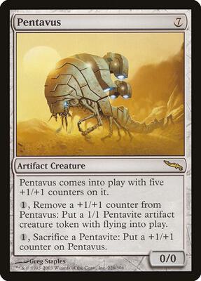 Pentavus card from Mirrodin