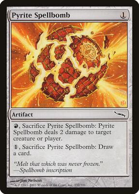Pyrite Spellbomb card from Mirrodin