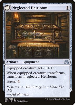 Neglected Heirloom card from Shadows over Innistrad