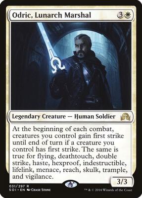 Odric, Lunarch Marshal card from Shadows over Innistrad