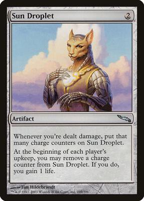 Sun Droplet card from Mirrodin