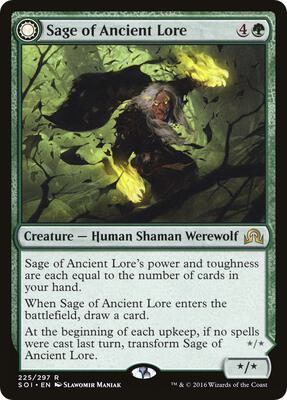 Sage of Ancient Lore card from Shadows over Innistrad