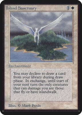 Island Sanctuary card from Alpha Edition