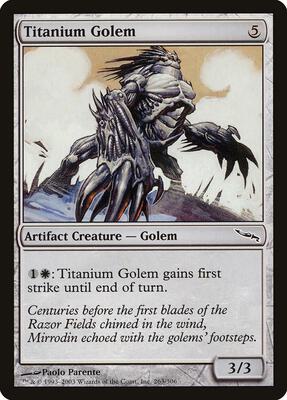 Titanium Golem card from Mirrodin