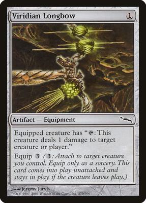 Viridian Longbow card from Mirrodin