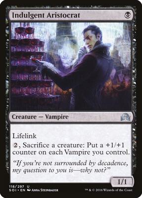 Indulgent Aristocrat card from Shadows over Innistrad