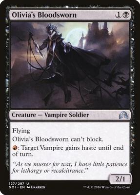 Olivia's Bloodsworn card from Shadows over Innistrad