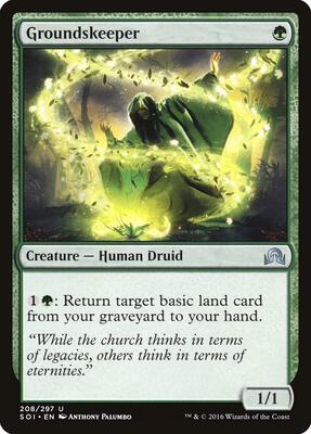 Groundskeeper card from Shadows over Innistrad