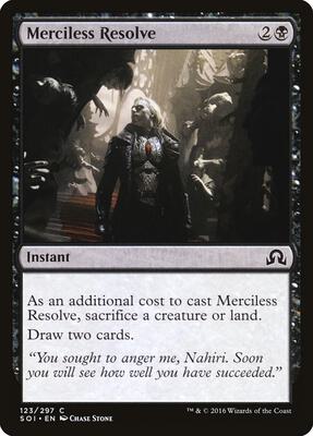 Merciless Resolve card from Shadows over Innistrad