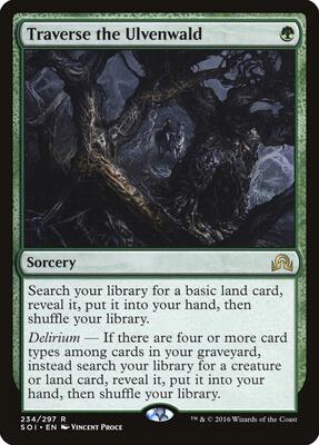 Traverse the Ulvenwald card from Shadows over Innistrad