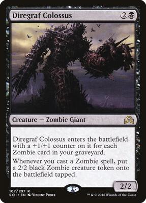 Diregraf Colossus card from Shadows over Innistrad