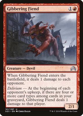 Gibbering Fiend card from Shadows over Innistrad