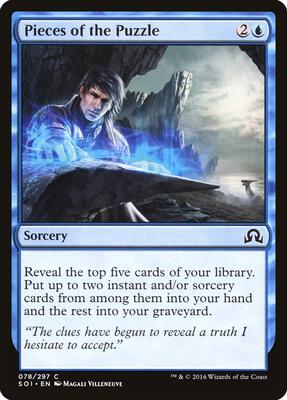 Pieces of the Puzzle card from Shadows over Innistrad