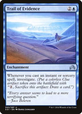 Trail of Evidence card from Shadows over Innistrad