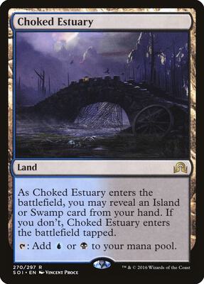 Choked Estuary card from Shadows over Innistrad