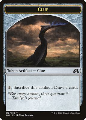 Clue Token (012) card from Shadows over Innistrad
