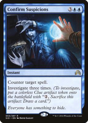 Confirm Suspicions card from Shadows over Innistrad