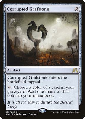 Corrupted Grafstone card from Shadows over Innistrad