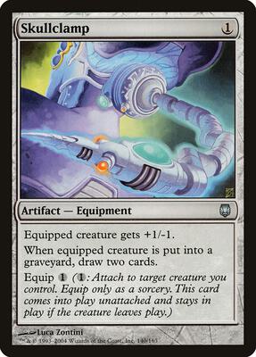 Skullclamp card from Darksteel