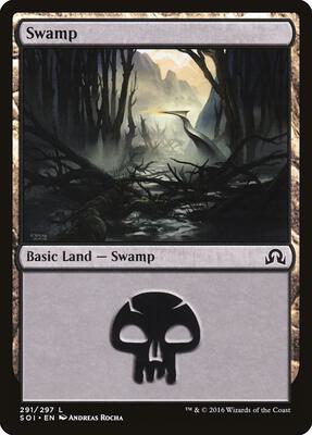 Swamp (291) card from Shadows over Innistrad