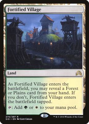 Fortified Village card from Shadows over Innistrad