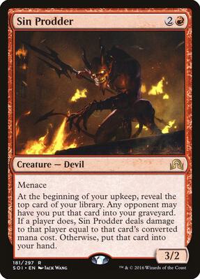 Sin Prodder card from Shadows over Innistrad