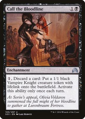 Call the Bloodline card from Shadows over Innistrad