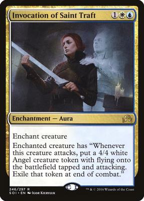 Invocation of Saint Traft card from Shadows over Innistrad