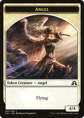 Angel Token card from Shadows over Innistrad