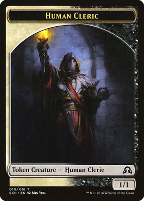 Human Cleric Token card from Shadows over Innistrad