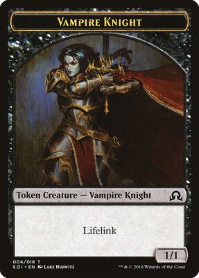 Vampire Knight Token card from Shadows over Innistrad
